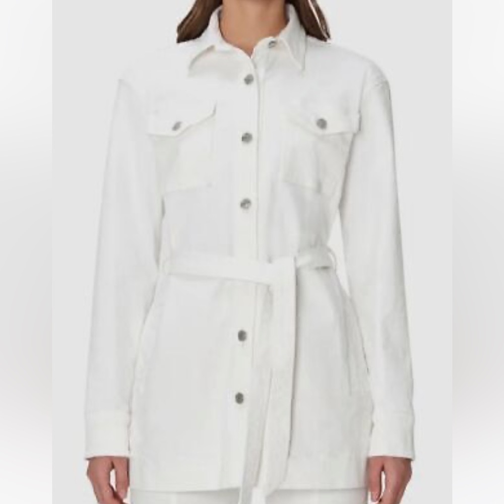 7 FOR ALL MANKIND - White Belted Safari Jacket